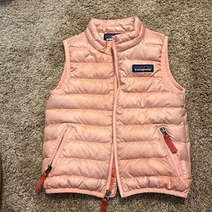 Patagonia Kids Peach Pink Puffer Vest